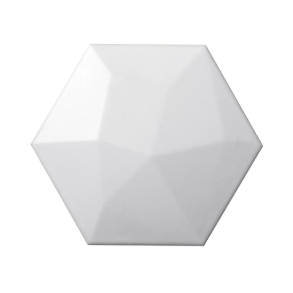 Code White Hexagon High - porcelain tile